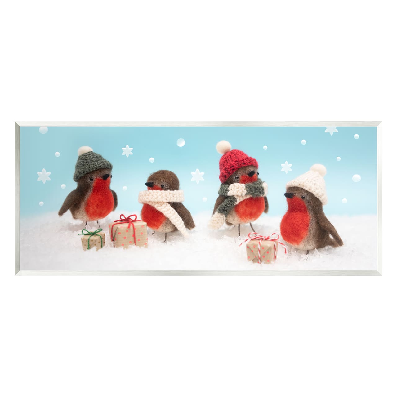 Stupell Industries Snowflakes, Birds & Christmas Gifts Wall Art